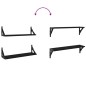 vidaXL Estantes de pared 2 unidades negro 60x15x15,5 cm vidaXL Estantes de pared 2 unidades negro 60x15x15,5 cm