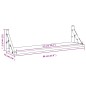 vidaXL Estantes de pared 2 unidades negro 60x15x15,5 cm vidaXL Estantes de pared 2 unidades negro 60x15x15,5 cm