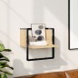 vidaXL Estante de pared con barra roble Sonoma 30x25x30 cm vidaXL Estante de pared con barra roble Sonoma 30x25x30 cm