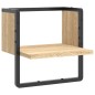 vidaXL Estante de pared con barra roble Sonoma 30x25x30 cm vidaXL Estante de pared con barra roble Sonoma 30x25x30 cm