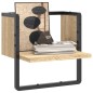 vidaXL Estante de pared con barra roble Sonoma 30x25x30 cm vidaXL Estante de pared con barra roble Sonoma 30x25x30 cm