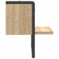 vidaXL Estante de pared con barra roble Sonoma 30x25x30 cm vidaXL Estante de pared con barra roble Sonoma 30x25x30 cm