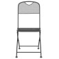 vidaXL Juego de comedor de jardín 3 pzas malla metálica gris antracita