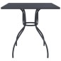 vidaXL Juego de comedor de jardín 3 pzas malla metálica gris antracita