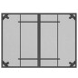 vidaXL Juego de comedor de jardín 7 pzas malla metálica gris antracita