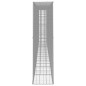 vidaXL Muro de gaviones con cubierta acero galvanizado 600x50x200 cm
