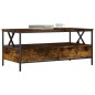 vidaXL Mesa de centro madera de ingeniería roble ahumado 100x51x45 cm vidaXL Mesa de centro madera de ingeniería roble ahumado 100x51x45 cm