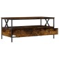 vidaXL Mesa de centro madera de ingeniería roble ahumado 100x51x45 cm vidaXL Mesa de centro madera de ingeniería roble ahumado 100x51x45 cm