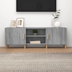 vidaXL Mueble para TV madera contrachapada gris Sonoma 150x30x50 cm