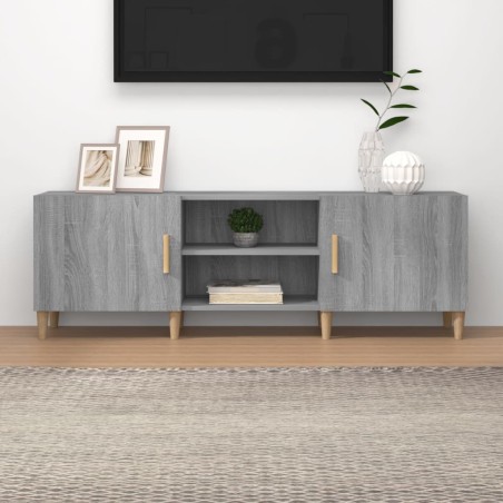 vidaXL Mueble para TV madera contrachapada gris Sonoma 150x30x50 cm