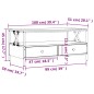 vidaXL Mesa de centro madera de ingeniería roble ahumado 100x51x45 cm vidaXL Mesa de centro madera de ingeniería roble ahumado 100x51x45 cm