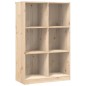vidaXL Estantería de madera maciza de pino 70x33x110 cm vidaXL Estantería de madera maciza de pino 70x33x110 cm