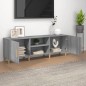 vidaXL Mueble para TV madera contrachapada gris Sonoma 150x30x50 cm