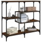vidaXL Mesa consola madera de ingeniería marrón roble 103x32x95 cm vidaXL Mesa consola madera de ingeniería marrón roble 103x32x95 cm