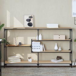 vidaXL Mesa consola madera contrachapada roble Sonoma 160x32x95 cm