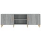 vidaXL Mueble para TV madera contrachapada gris Sonoma 150x30x50 cm