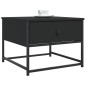 vidaXL Mesa de centro madera de ingeniería negra 51x51x40 cm vidaXL Mesa de centro madera de ingeniería negra 51x51x40 cm