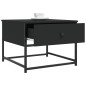 vidaXL Mesa de centro madera de ingeniería negra 51x51x40 cm vidaXL Mesa de centro madera de ingeniería negra 51x51x40 cm