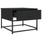vidaXL Mesa de centro madera de ingeniería negra 51x51x40 cm vidaXL Mesa de centro madera de ingeniería negra 51x51x40 cm