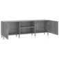 vidaXL Mueble para TV madera contrachapada gris Sonoma 150x30x50 cm