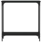 vidaXL Mesa consola madera de ingeniería negra 75x22,5x75 cm
