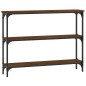 vidaXL Mesa consola madera de ingeniería marrón roble 100x22,5x75 cm vidaXL Mesa consola madera de ingeniería marrón roble 100x22,5x75 cm