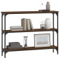 vidaXL Mesa consola madera de ingeniería marrón roble 100x22,5x75 cm vidaXL Mesa consola madera de ingeniería marrón roble 100x22,5x75 cm
