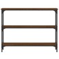 vidaXL Mesa consola madera de ingeniería marrón roble 100x22,5x75 cm vidaXL Mesa consola madera de ingeniería marrón roble 100x22,5x75 cm