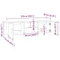 vidaXL Mueble para TV madera contrachapada gris Sonoma 150x30x50 cm