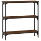vidaXL Mesa consola madera de ingeniería marrón roble 75x22,5x75 cm vidaXL Mesa consola madera de ingeniería marrón roble 75x22,5x75 cm