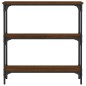 vidaXL Mesa consola madera de ingeniería marrón roble 75x22,5x75 cm vidaXL Mesa consola madera de ingeniería marrón roble 75x22,5x75 cm