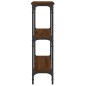 vidaXL Mesa consola madera de ingeniería marrón roble 75x22,5x75 cm vidaXL Mesa consola madera de ingeniería marrón roble 75x22,5x75 cm