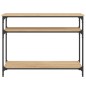 vidaXL Mesa consola madera de ingeniería roble Sonoma 100x29x75 cm