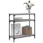 vidaXL Mesa consola madera de ingeniería gris Sonoma 75x29x75 cm vidaXL Mesa consola madera de ingeniería gris Sonoma 75x29x75 cm