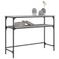 vidaXL Mesa consola madera de ingeniería gris Sonoma 100x35,5x75 cm