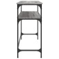 vidaXL Mesa consola madera de ingeniería gris Sonoma 100x35,5x75 cm