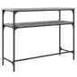 vidaXL Mesa consola madera de ingeniería gris Sonoma 100x35,5x75 cm