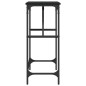 vidaXL Mesa consola madera de ingeniería negro 100x32x75 cm vidaXL Mesa consola madera de ingeniería negro 100x32x75 cm