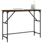vidaXL Mesa consola madera de ingeniería roble ahumado 100x32x75 cm vidaXL Mesa consola madera de ingeniería roble ahumado 100x32x75 cm