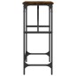 vidaXL Mesa consola madera de ingeniería roble ahumado 100x32x75 cm vidaXL Mesa consola madera de ingeniería roble ahumado 100x32x75 cm