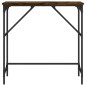 vidaXL Mesa consola madera de ingeniería roble ahumado 75x32x75 cm vidaXL Mesa consola madera de ingeniería roble ahumado 75x32x75 cm