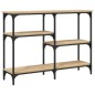 vidaXL Mesa consola madera de ingeniería roble Sonoma 102x29x75 cm vidaXL Mesa consola madera de ingeniería roble Sonoma 102x29x75 cm
