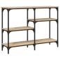 vidaXL Mesa consola madera de ingeniería roble Sonoma 102x29x75 cm vidaXL Mesa consola madera de ingeniería roble Sonoma 102x29x75 cm