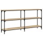 vidaXL Mesa consola madera de ingeniería roble Sonoma 150x29x75 cm vidaXL Mesa consola madera de ingeniería roble Sonoma 150x29x75 cm