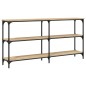 vidaXL Mesa consola madera de ingeniería roble Sonoma 150x29x75 cm vidaXL Mesa consola madera de ingeniería roble Sonoma 150x29x75 cm