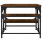 vidaXL Mesa de centro madera contrachapada roble marrón 100x49x40 cm vidaXL Mesa de centro madera contrachapada roble marrón 100x49x40 cm