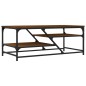 vidaXL Mesa de centro madera contrachapada roble marrón 100x49x40 cm vidaXL Mesa de centro madera contrachapada roble marrón 100x49x40 cm
