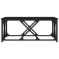 vidaXL Mesa de centro madera contrachapada negro 70x70x30 cm
