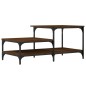 vidaXL Mesa de centro madera contrachapada roble marrón 100x50,5x45 cm vidaXL Mesa de centro madera contrachapada roble marrón 100x50,5x45 cm
