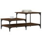 vidaXL Mesa de centro madera contrachapada roble marrón 100x50,5x45 cm vidaXL Mesa de centro madera contrachapada roble marrón 100x50,5x45 cm
